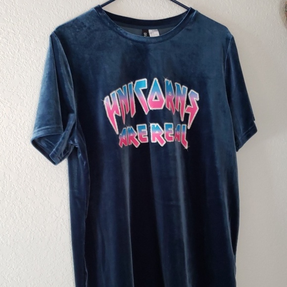 H&M Dresses & Skirts - H&M- "Unicorns are Real" t-shirt dress